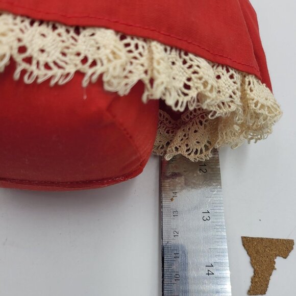 Vintage 90s Overly Raker Mrs Santa Claus Figure Basket Holiday Weighted Bottom - Picture 13 of 15